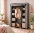 Armadio in Tessuto Grigio