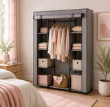 Armadio in Tessuto Grigio